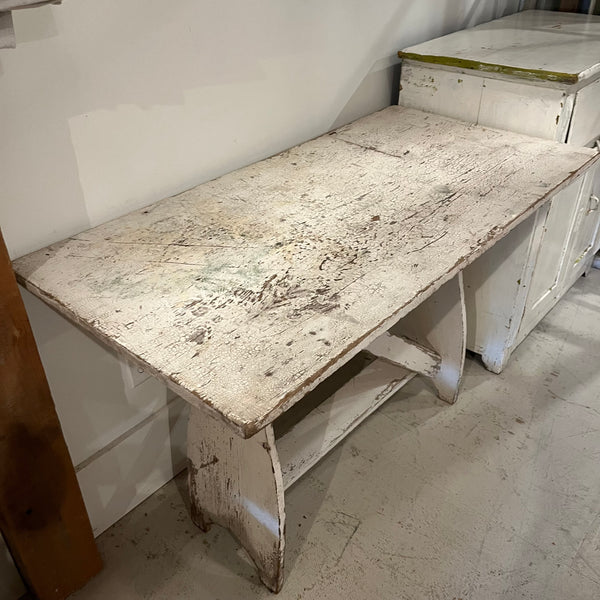 Vintage Chippy White Table