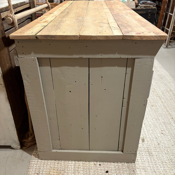 Vintage Painted 12-Drawer Cabinet