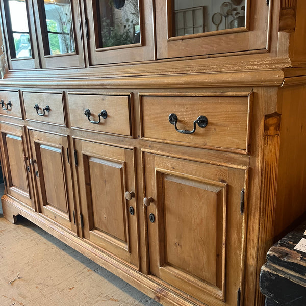 Pine Glass Cabinet