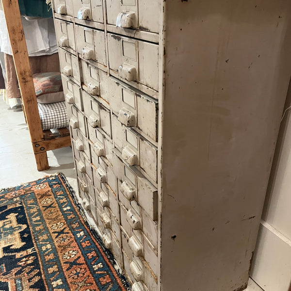 Vintage Metal 27 Drawer Cabinet