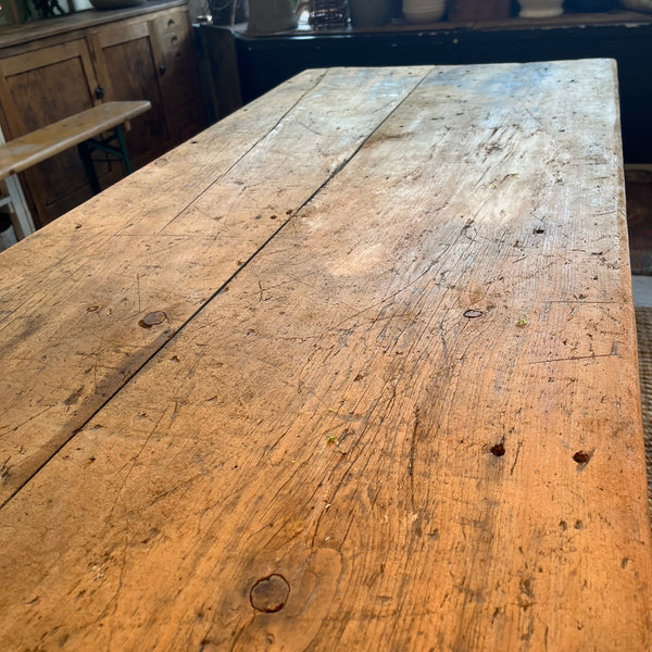 Vintage Pine Table with Drawer