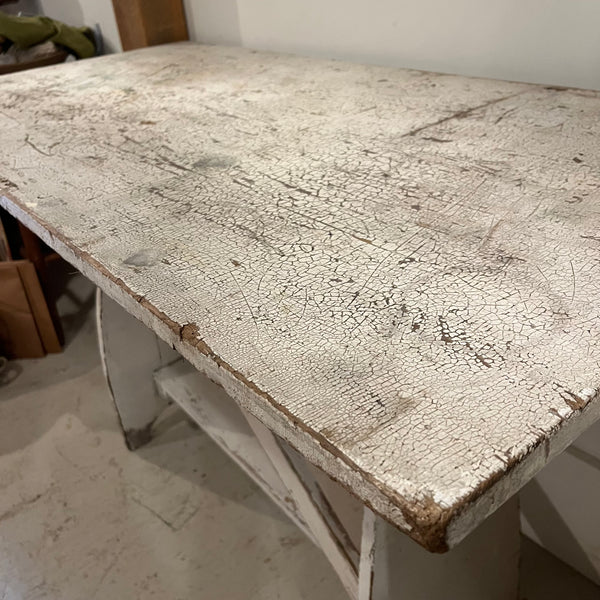 Vintage Chippy White Table