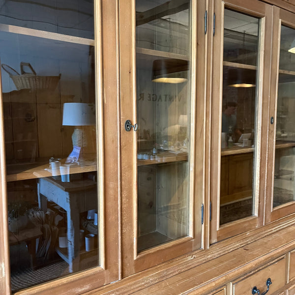 Pine Glass Cabinet