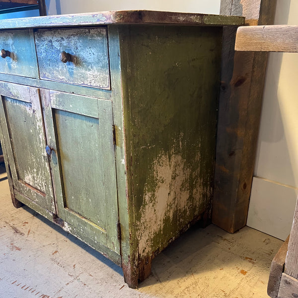 Vintage Green Cabinet