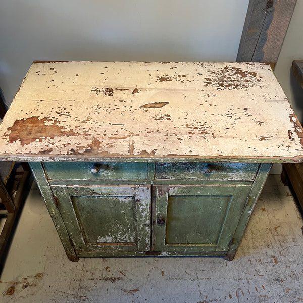 Vintage Green Cabinet