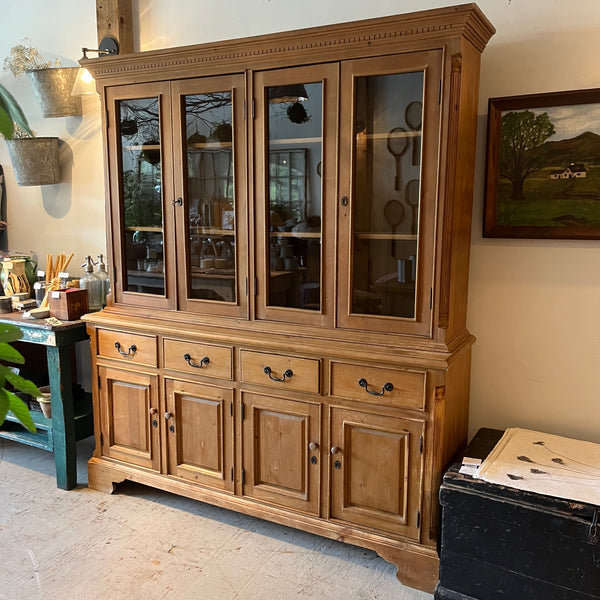 Pine Glass Cabinet