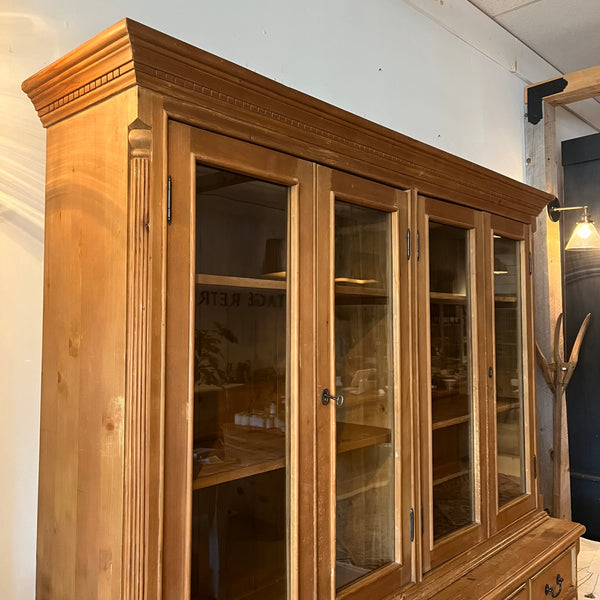 Pine Glass Cabinet