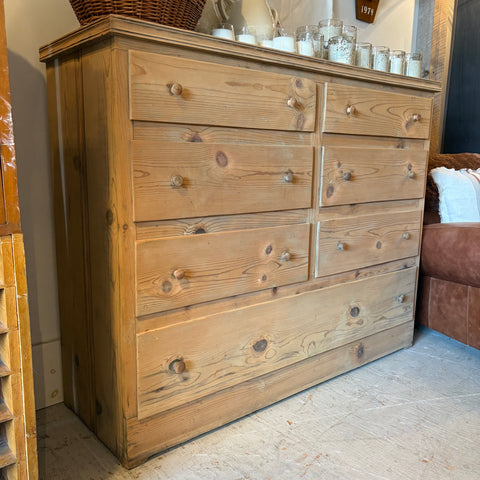 Vintage 7-Drawer Pine Chest