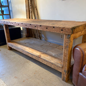 Vintage Workbench with Lower Level