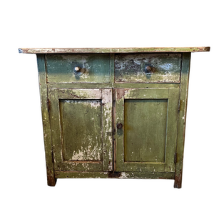 Vintage Green Cabinet