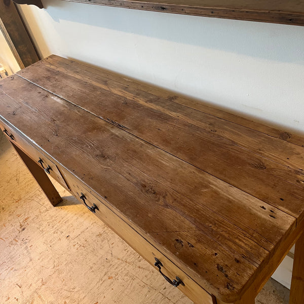 Antique 2-Piece Pine Kitchen Dresser