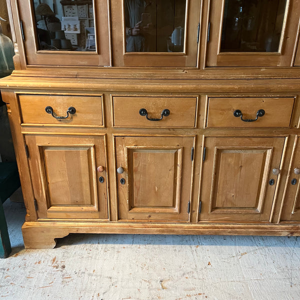 Pine Glass Cabinet