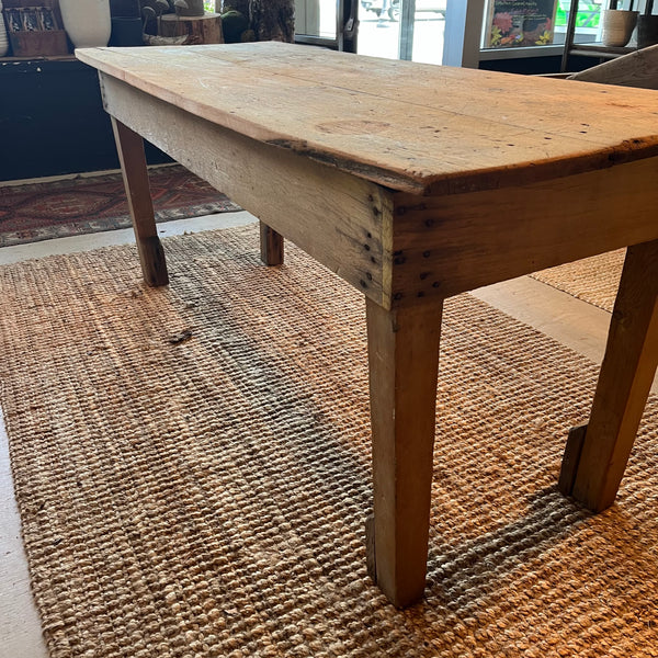 Vintage Pine Table with Drawer