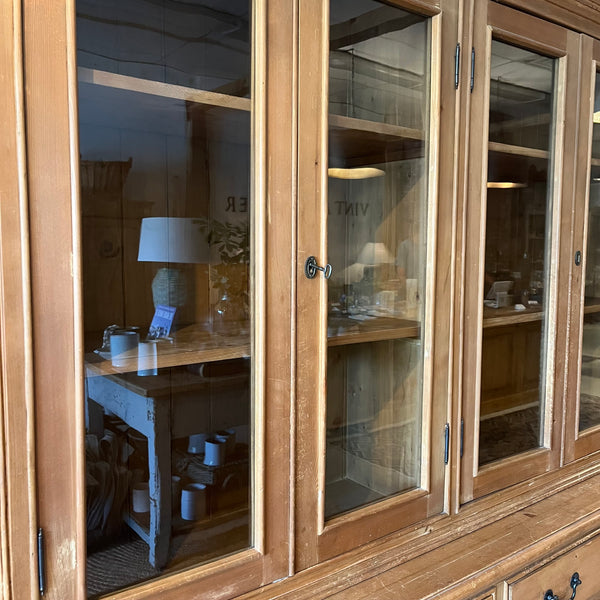 Pine Glass Cabinet