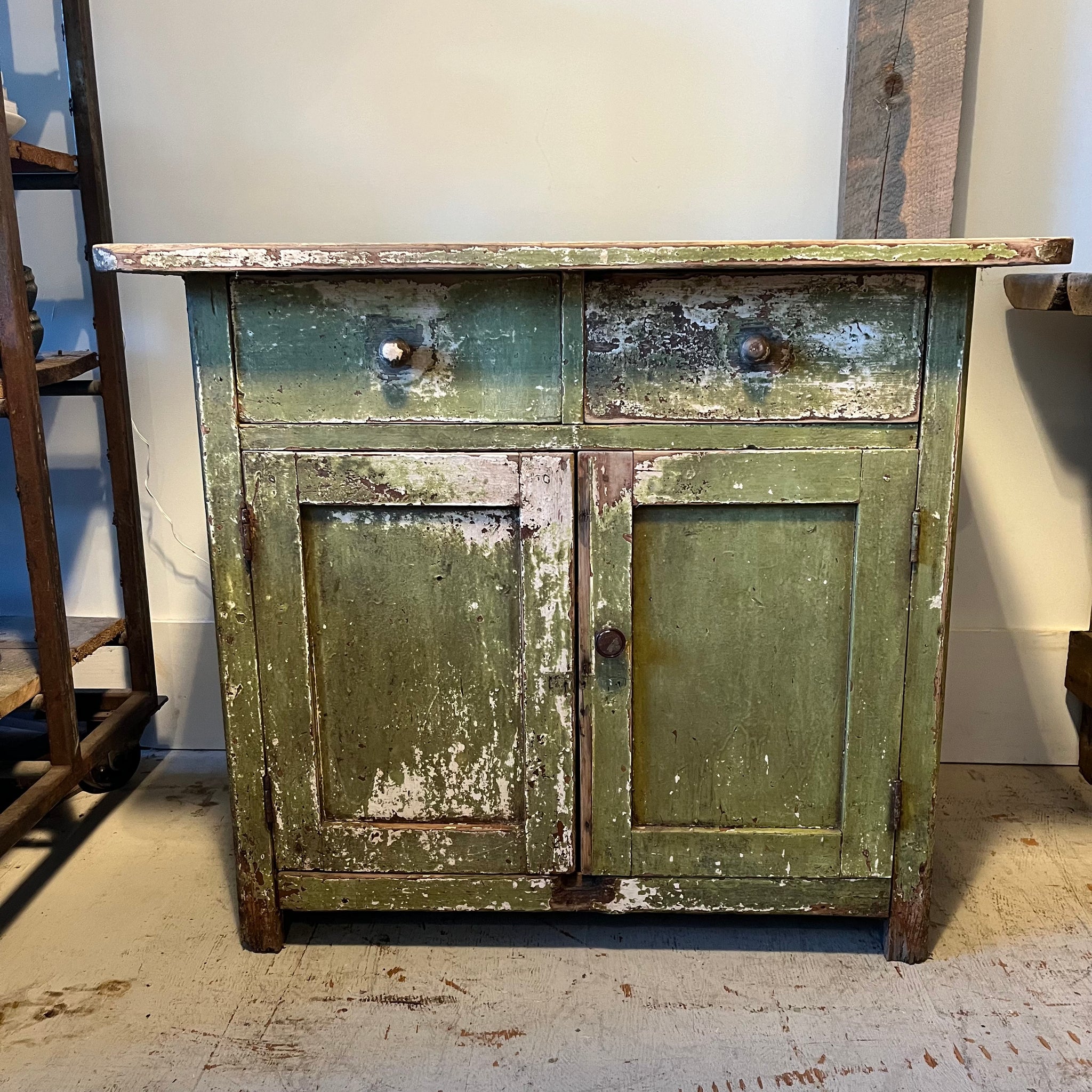 Vintage Green Cabinet