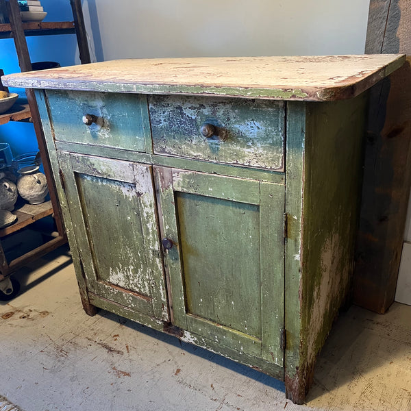 Vintage Green Cabinet