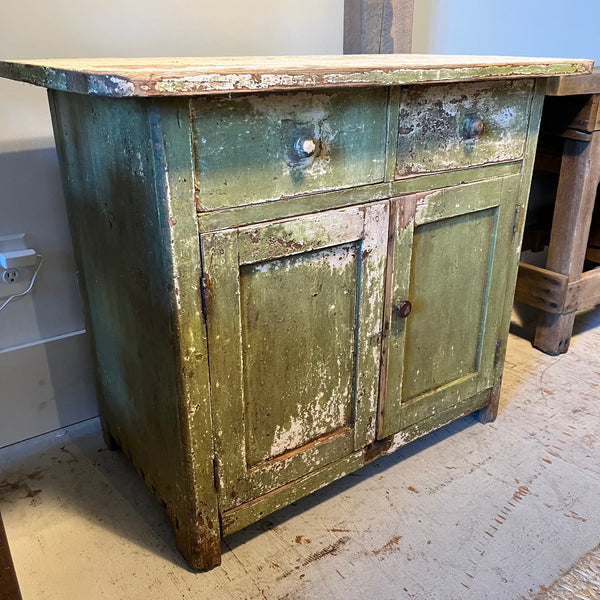 Vintage Green Cabinet