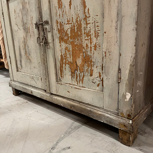 Vintage 2-Drawer Gray Cabinet