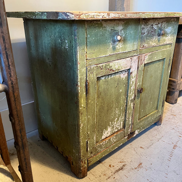 Vintage Green Cabinet