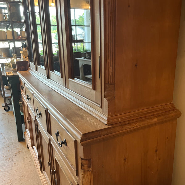 Pine Glass Cabinet